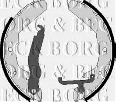 BORG & BECK bbs6041 -  Комплект тормозных колодок